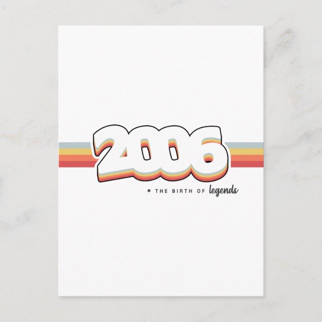 2006 The birth of legends Postcard (Front)