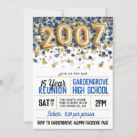 2007 High School College Reunion Invitation