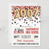 2007 High School College Reunion Invitation