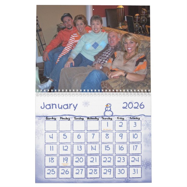 2007 Sims Family Calendar (Jan 2026)