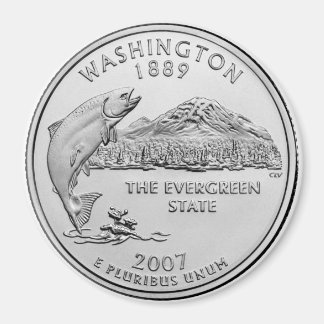 2007 Washington State Quarter Magnet