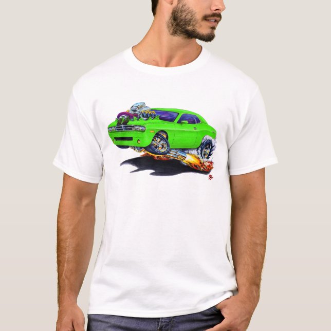 2008-10 Challenger Green Car T-Shirt (Front)