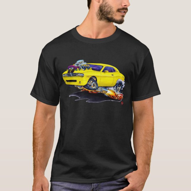 2008-10 Challenger Yellow Car T-Shirt (Front)