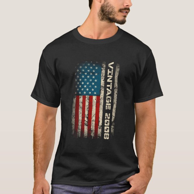2008 15Th 15 Us Flag T-Shirt (Front)