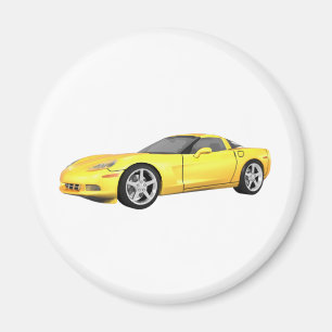 2008 Corvette: Sports Car: Yellow Finish: Magnet