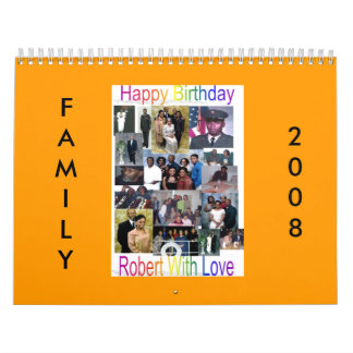 2008 Family Calendar Brown