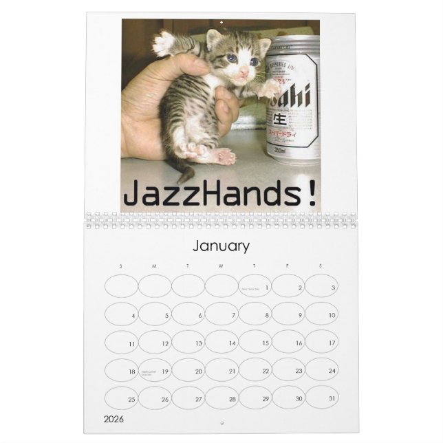 2008 fun calendar (Jan 2026)