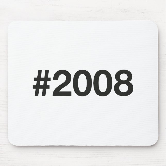 2008 Hashtag 17 Birthday Anniversary Mouse Pad (Front)