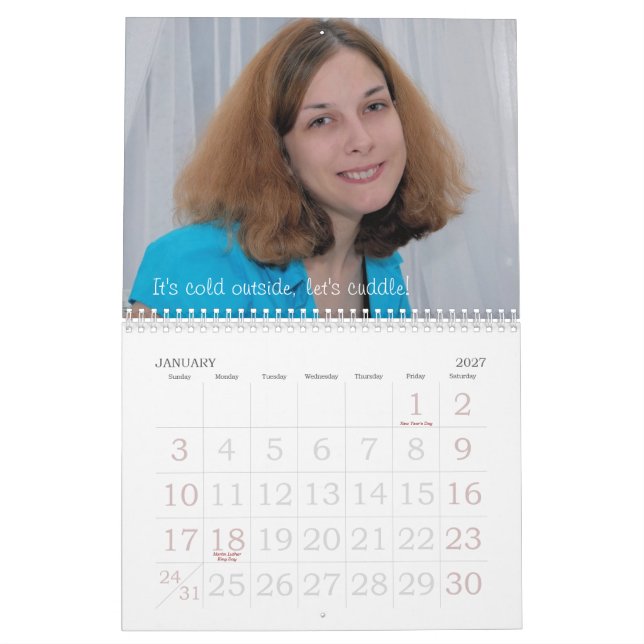 2008 Just for You from Me Calendar (Jan 2027)