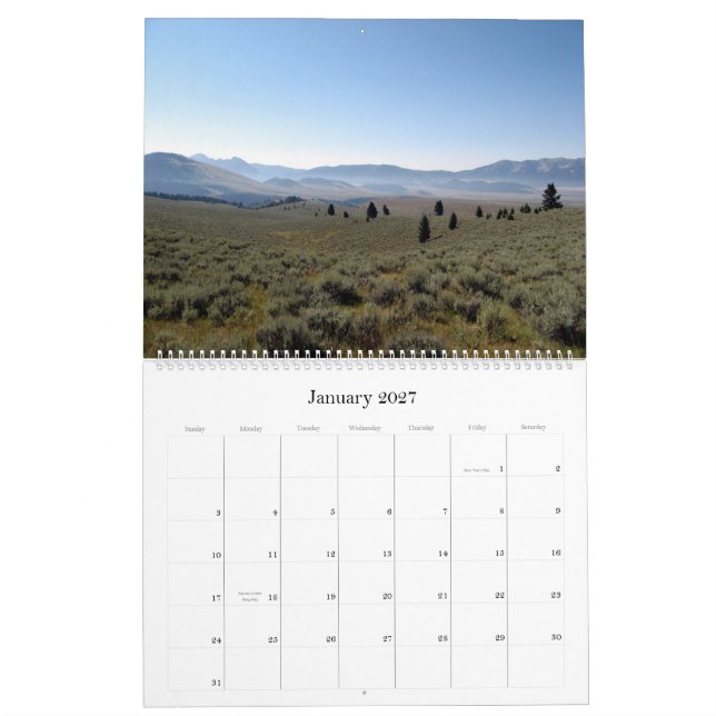 2008 Montana Calendar - Customised (Jan 2027)