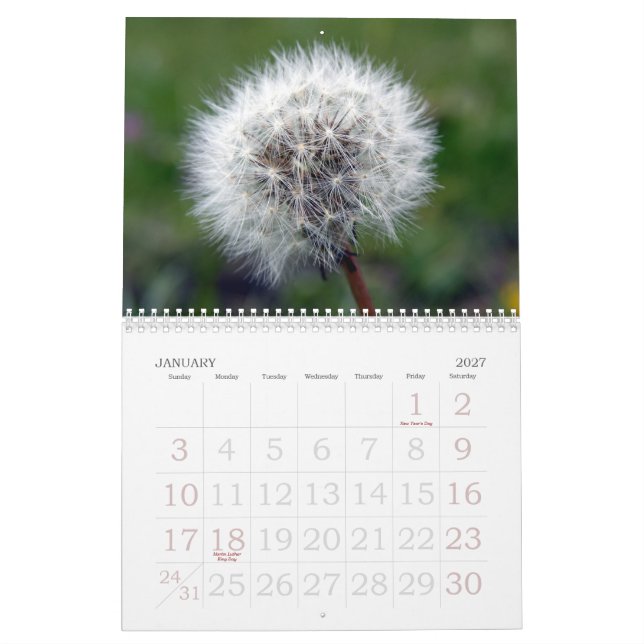 2008 Swiss Floral Showcase Calendar (Jan 2027)