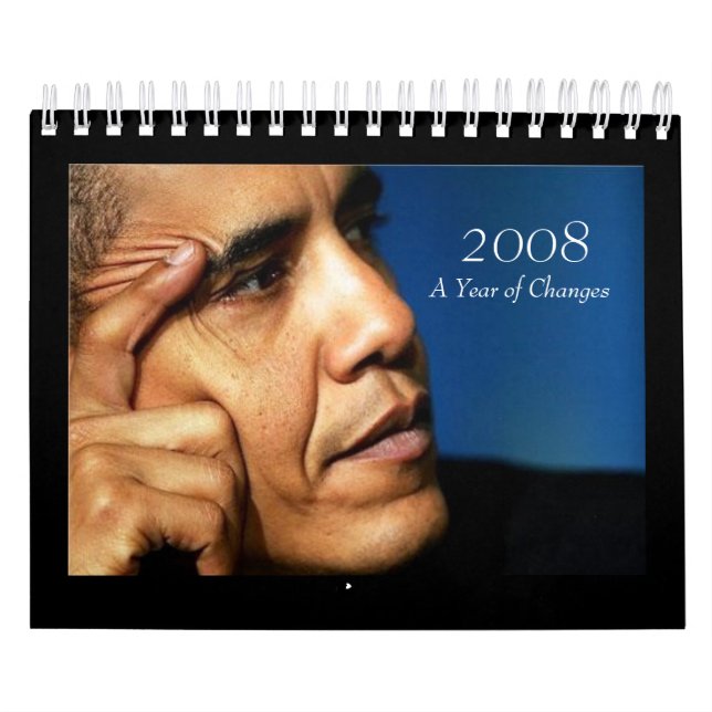 2008, Year of Changes - Barack Obama Calendar (Cover)