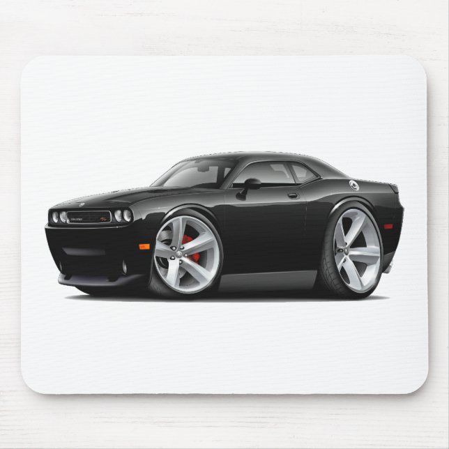 2009-11 Challenger RT Black Car Mouse Pad (Front)