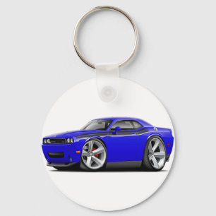 2009-11 Challenger RT Blue-Black Car Key Ring