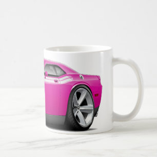 2009-11 Challenger RT Fuschia-White Car Coffee Mug