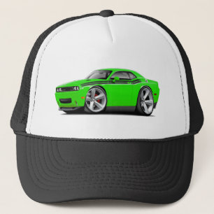 2009-11 Challenger RT Lime-Black Car Trucker Hat