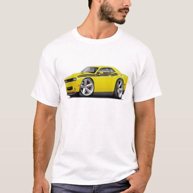 2009-11 Challenger RT Yellow-Black Car T-Shirt (Front)