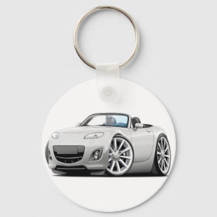 2009-13 Miata White Car Key Ring