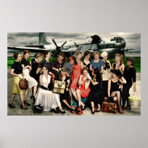 2009 Atomic Bombshells Team Photo Poster
