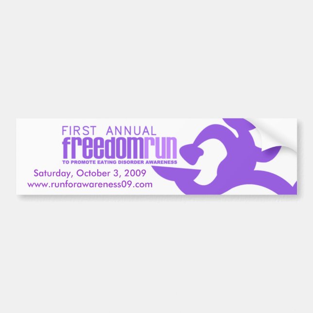 2009 Freedom Run Bumper Sticker (Front)