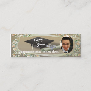 2009 Graduation Personalise Photo Bookmark Calling Card