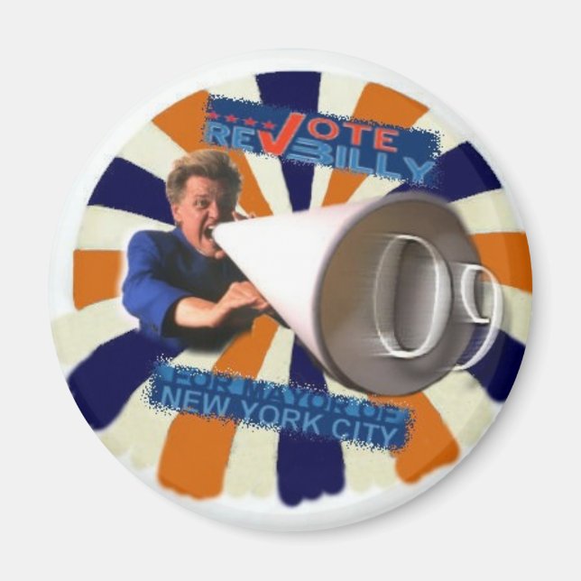 2009 NY Mayor Rev Billy magnet (Front)