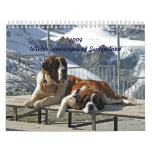 2009, Winter landscapes of Switzerland Calendar