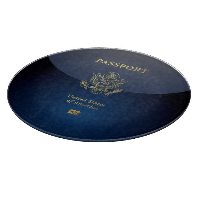 [200] American Passport Cover Cutting Board (Corner)