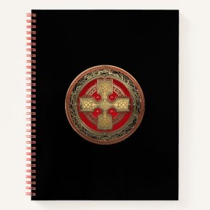 [200] Ancient Celtic Sacred Gold Knot Cross Notebook