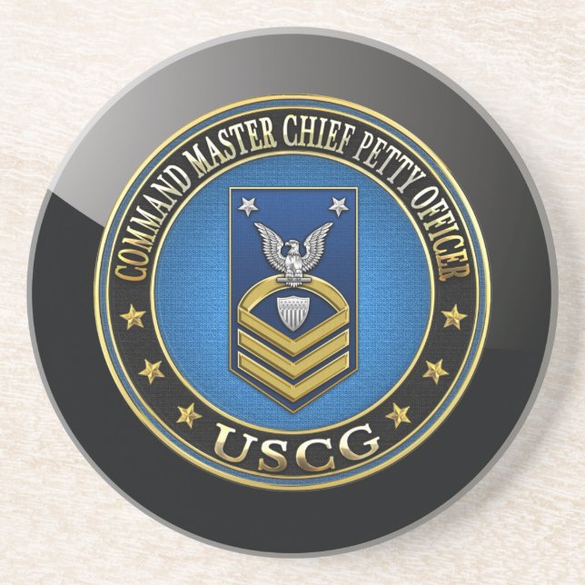 [200] CG: Command Master Chief Petty Officer (CMC) Coaster (Front)