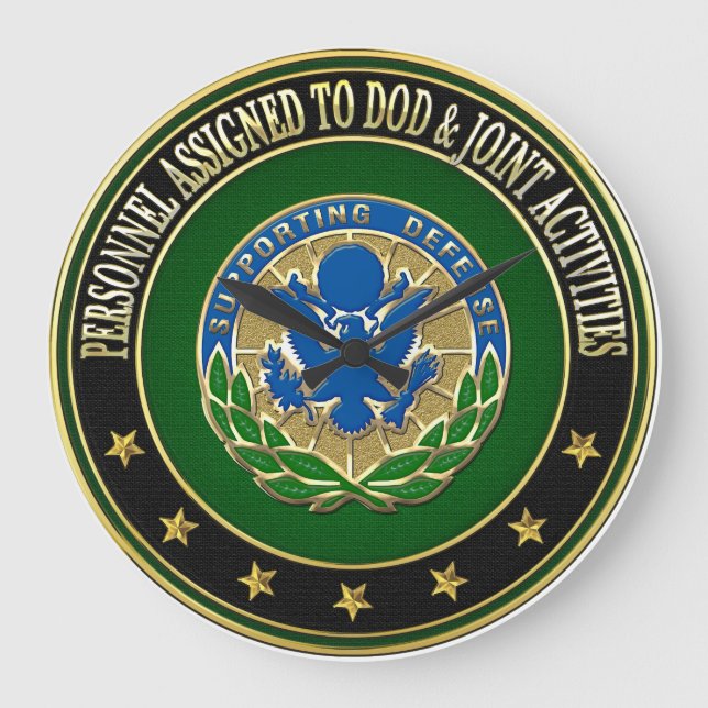 [200] DOD & Joint Activities DUI Special Edition Large Clock (Front)