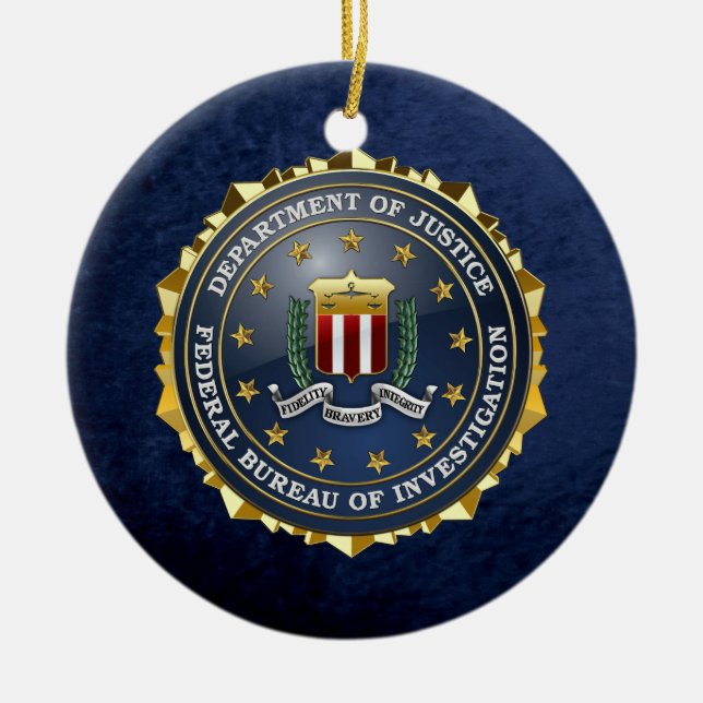 [200] FBI Special Edition Ceramic Tree Decoration (Front)