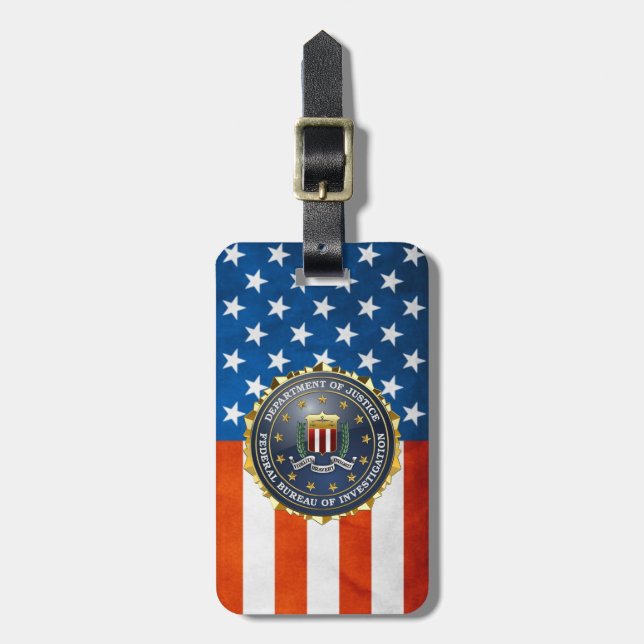 [200] FBI Special Edition Luggage Tag (Front Vertical)