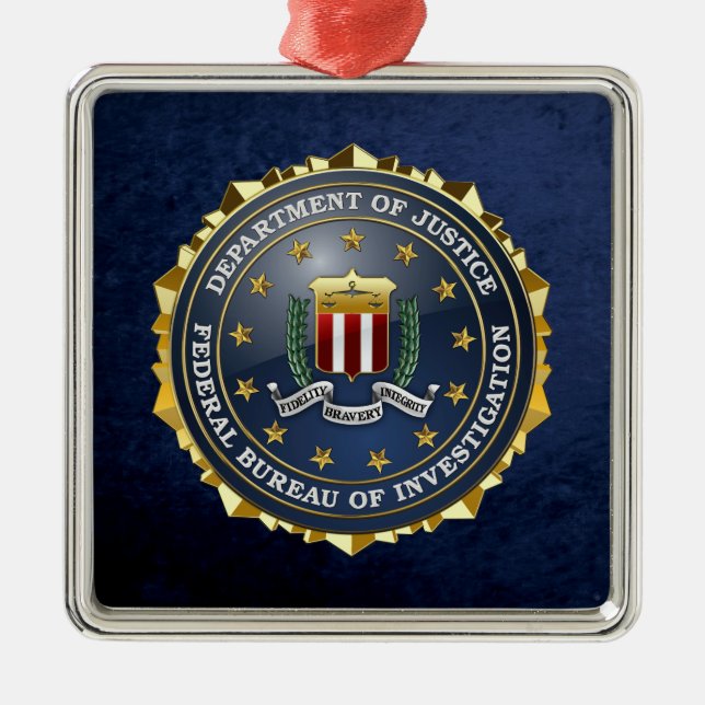[200] FBI Special Edition Metal Tree Decoration (Front)