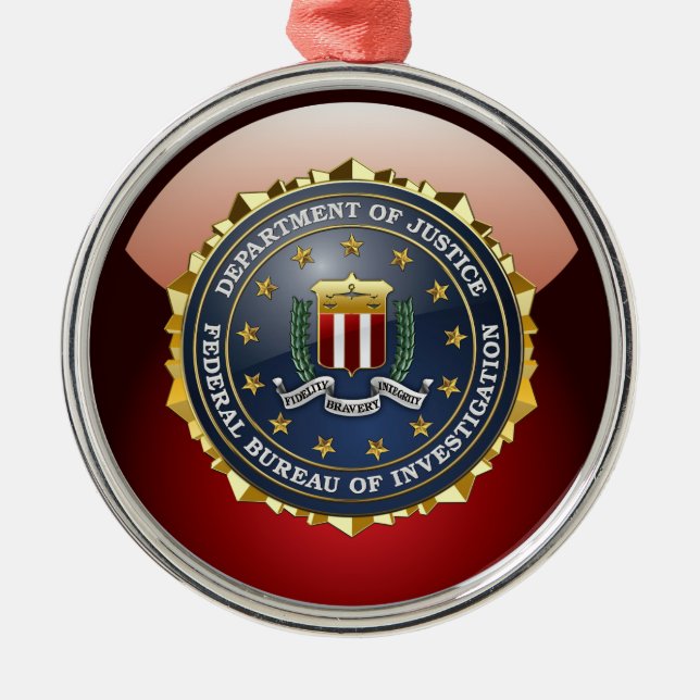 [200] FBI Special Edition Metal Tree Decoration (Front)