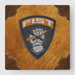 [200] Forward Observer (FIST) [Patch] Square Wall Clock