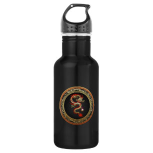 [200] Golden Chinese Dragon Fucanglong 532 Ml Water Bottle