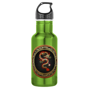 [200] Golden Chinese Dragon Fucanglong 532 Ml Water Bottle