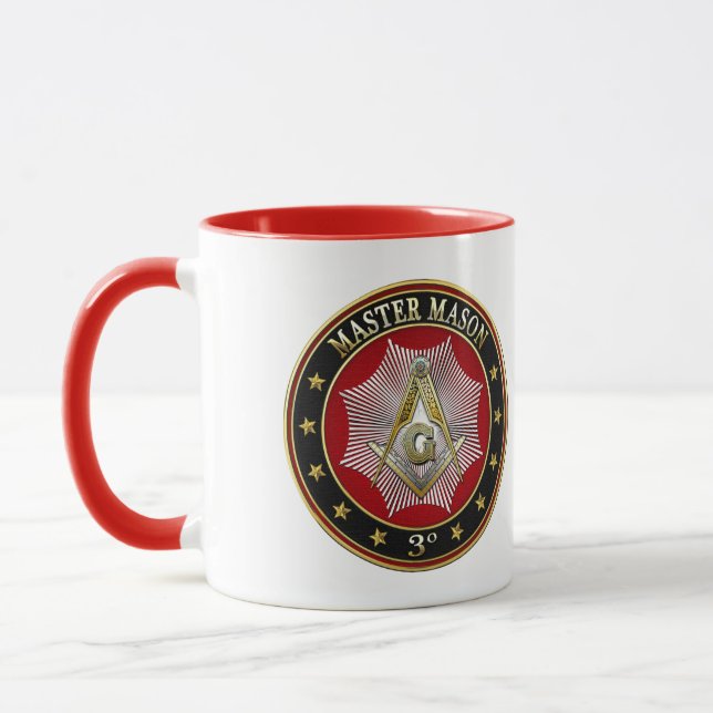[200] Master Mason - 3rd Degree Square & Compasses Mug (Left)