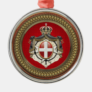[200] Order of Malta - SMOM Coat of Arms Metal Tree Decoration