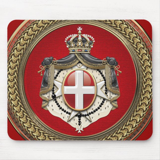 [200] Order of Malta - SMOM Coat of Arms Mouse Pad (Front)