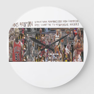 200 Portraits of Dennis Rodman Wall Clock