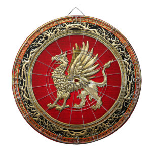 [200] Sacred Gold Griffin Dartboard
