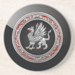 [200] Sacred Silver Griffin Coaster