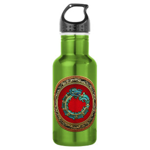 [200] Serpent God Quetzalcoatl [Jade] 532 Ml Water Bottle