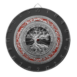[200] Treasure Trove: Celtic Tree of Life [Silver] Dartboard
