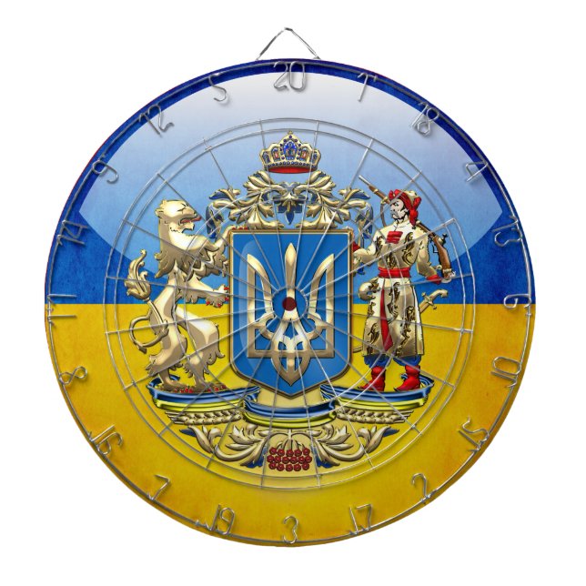 [200] Ukraine: Proposed Greater Coat of Arms Dartboard (Front)