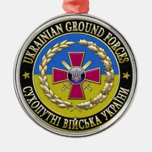 [200] Ukrainian Ground Forces [Special Edition] Metal Tree Decoration