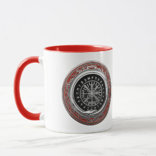 [200] Vegvisir - Viking Silver Magic Runic Compass Mug