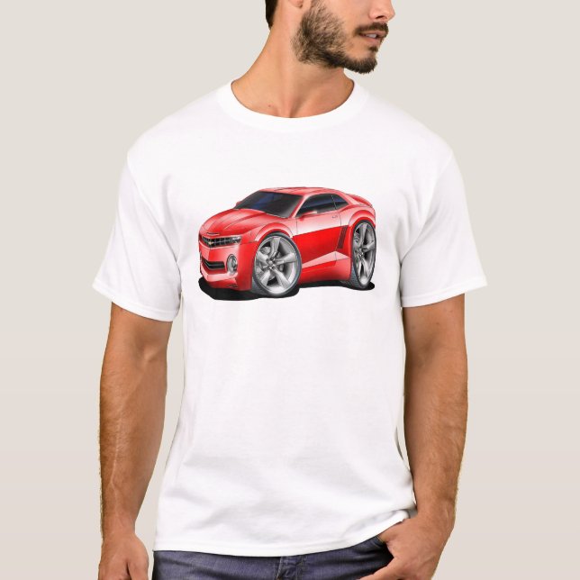 2010-11 Camaro Red Car T-Shirt (Front)